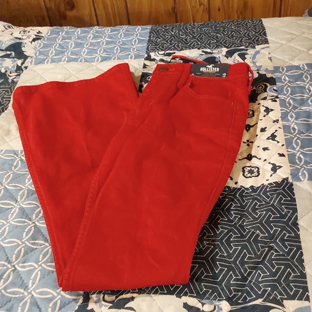 Hollister womens red jeans sz 00